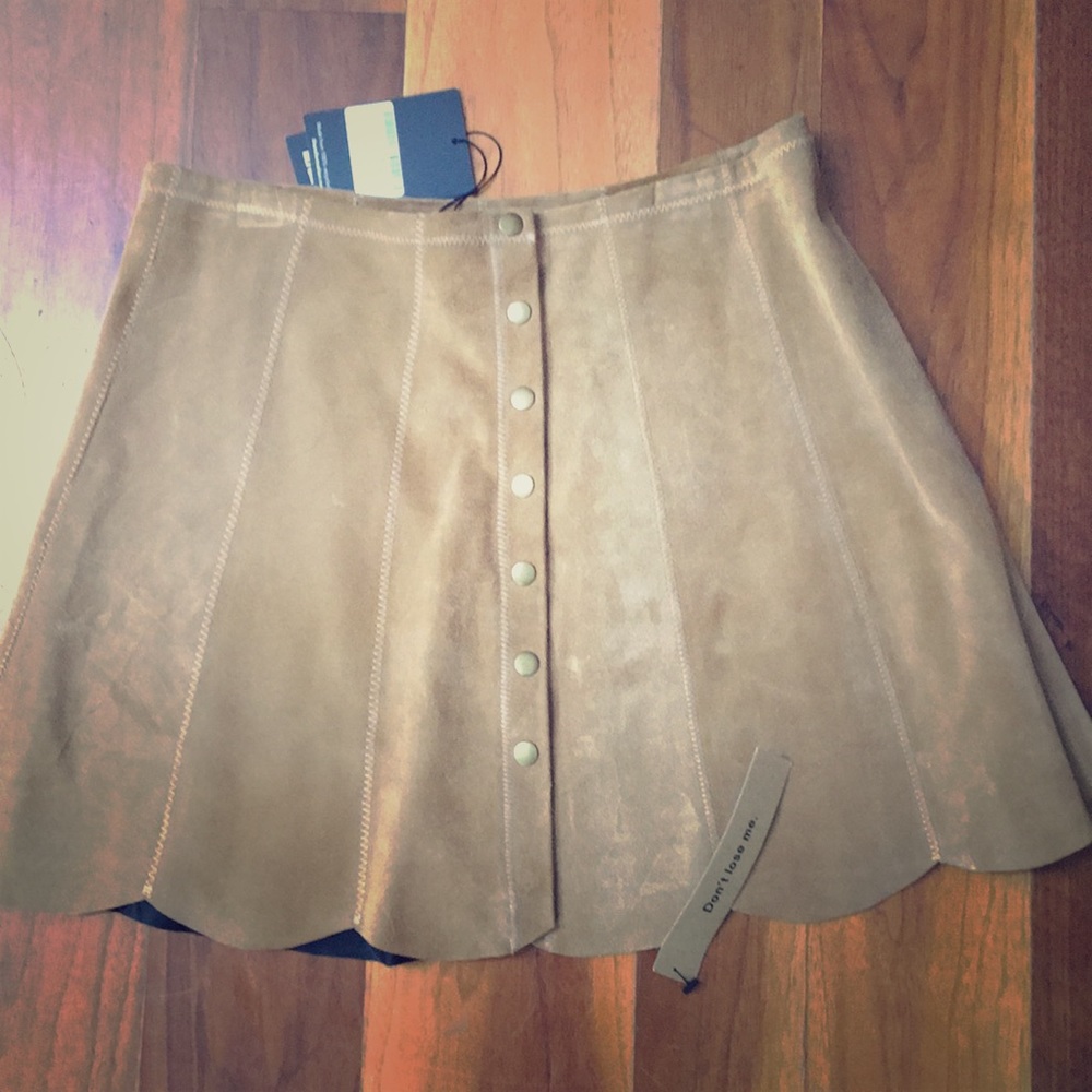 Reformation Suede Mini Skirt